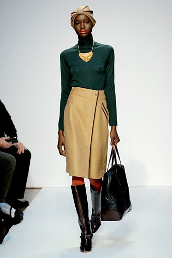 Mila Schon, Fall/Winter 2011. New York Fashion Week 2011. [Photo by Tullio M. Puglia/Getty Images]