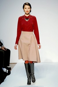 Mila Schon, Fall/Winter 2011. New York Fashion Week 2011. [Photo by Tullio M. Puglia/Getty Images]