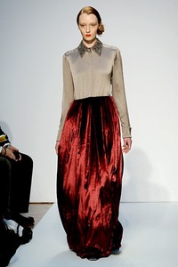 Mila Schon, Fall/Winter 2011. New York Fashion Week 2011. [Photo by Tullio M. Puglia/Getty Images]
