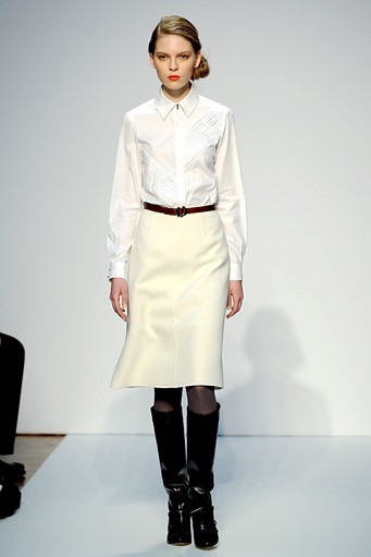 Mila Schon, Fall/Winter 2011. New York Fashion Week 2011. [Photo by Tullio M. Puglia/Getty Images]