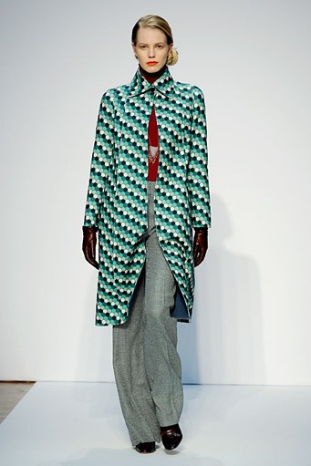 Mila Schon, Fall/Winter 2011. New York Fashion Week 2011. [Photo by Tullio M. Puglia/Getty Images]