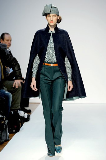 Mila Schon, Fall/Winter 2011. New York Fashion Week 2011. [Photo by Tullio M. Puglia/Getty Images]