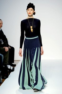 Mila Schon, Fall/Winter 2011. New York Fashion Week 2011. [Photo by Tullio M. Puglia/Getty Images]