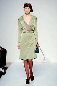 Mila Schon, Fall/Winter 2011. New York Fashion Week 2011. [Photo by Tullio M. Puglia/Getty Images]