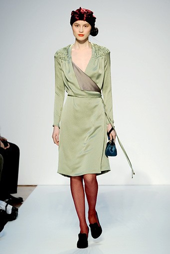 Mila Schon, Fall/Winter 2011. New York Fashion Week 2011. [Photo by Tullio M. Puglia/Getty Images]