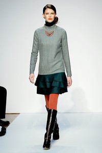 Mila Schon, Fall/Winter 2011. New York Fashion Week 2011. [Photo by Tullio M. Puglia/Getty Images]