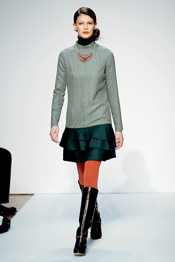 Mila Schon, Fall/Winter 2011. New York Fashion Week 2011. [Photo by Tullio M. Puglia/Getty Images]