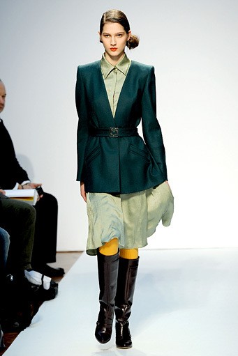 Mila Schon, Fall/Winter 2011. New York Fashion Week 2011. [Photo by Tullio M. Puglia/Getty Images]