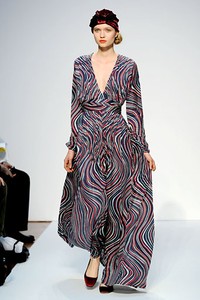 Mila Schon, Fall/Winter 2011. New York Fashion Week 2011. [Photo by Tullio M. Puglia/Getty Images]