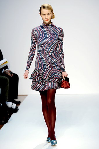 Mila Schon, Fall/Winter 2011. New York Fashion Week 2011. [Photo by Tullio M. Puglia/Getty Images]
