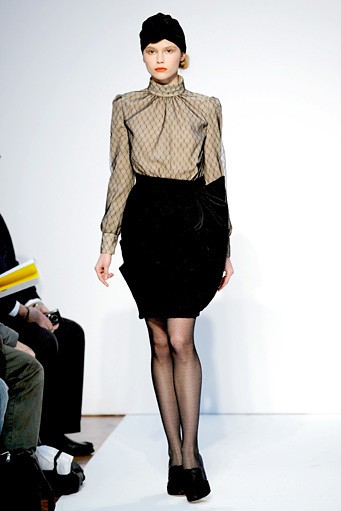 Mila Schon, Fall/Winter 2011. New York Fashion Week 2011. [Photo by Tullio M. Puglia/Getty Images]