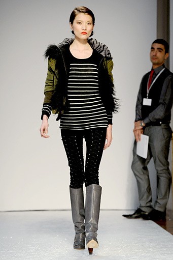 Mila Schon, Fall/Winter 2011. New York Fashion Week 2011. [Photo by Tullio M. Puglia/Getty Images]