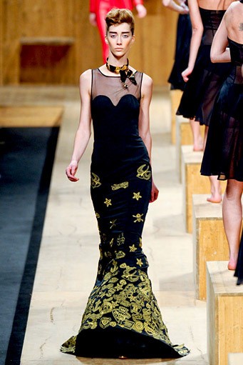 Frankie Morello, Fall/Winter 2011. New York Fashion Week 2011. [Photo by Vittorio Zunino Celotto/Getty Images]