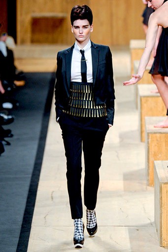 Frankie Morello, Fall/Winter 2011. New York Fashion Week 2011. [Photo by Vittorio Zunino Celotto/Getty Images]