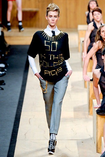 Frankie Morello, Fall/Winter 2011. New York Fashion Week 2011. [Photo by Vittorio Zunino Celotto/Getty Images]