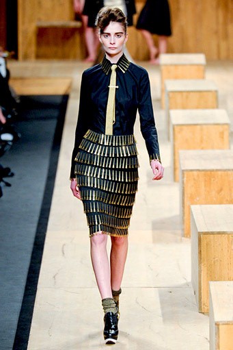 Frankie Morello, Fall/Winter 2011. New York Fashion Week 2011. [Photo by Vittorio Zunino Celotto/Getty Images]