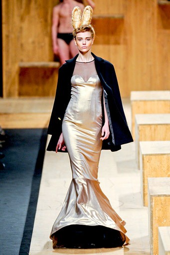 Frankie Morello, Fall/Winter 2011. New York Fashion Week 2011. [Photo by Vittorio Zunino Celotto/Getty Images]