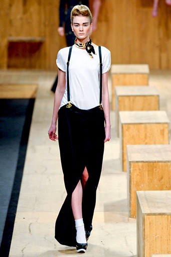 Frankie Morello, Fall/Winter 2011. New York Fashion Week 2011. [Photo by Vittorio Zunino Celotto/Getty Images]