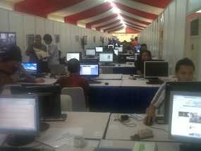 Voila! Tempat Parkir Disulap Jadi Media Center KTT ASEAN