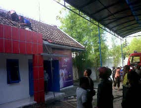 Kantor dan Studio JTV Bojonegoro Terbakar