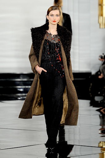 Ralph Lauren, Fall/Winter 2011. New York Fashion Week 2011. [Photo by Fernanda Calfat/Getty Images for IMG]