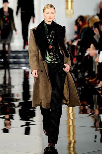 Ralph Lauren, Fall/Winter 2011. New York Fashion Week 2011. [Photo by Fernanda Calfat/Getty Images for IMG]