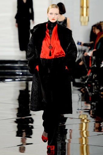 Ralph Lauren, Fall/Winter 2011. New York Fashion Week 2011. [Photo by Fernanda Calfat/Getty Images for IMG]