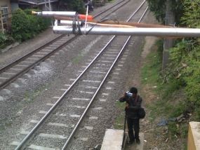 Stasiun Kalibata Awali Cat Semprot Bagi Penumpang Nakal