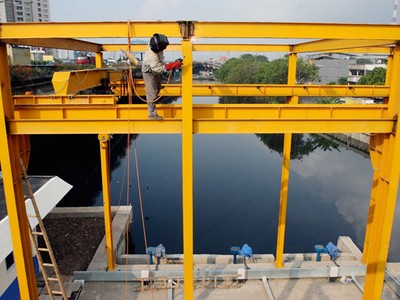 Halau Rob, Pintu Air Ancol Dibangun