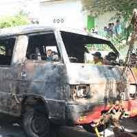 Polisi Pastikan Sopir L300 yang Terbakar di Gresik Belum Tertangkap