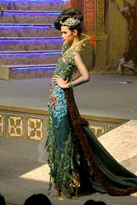 Raden Sirait Kebaya For The World. Jakarta Convention center. Jakarta. [Foto: Mohammad Abduh/Wolipop]