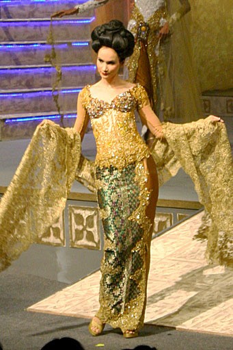 Raden Sirait Kebaya For The World. Jakarta Convention center. Jakarta. [Foto: Mohammad Abduh/Wolipop]