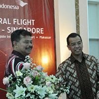 Garuda Resmikan Hub Ketiga Rute Makassar-Singapura