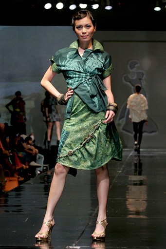 Rendy Hapsanto. Jakarta Fashion & Food Festival 2011 at Ballroom Hotel Harris. Kelapa GAding. Jakarta. [Foto: Mohammad Abduh/Wolipop]