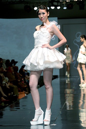 Harry Lam. Jakarta Fashion & Food Festival 2011 at Ballroom Hotel Harris. Kelapa Gading. Jakarta. [Foto: Mohammad Abduh/Wolipop]