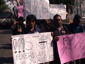 Polres Malang Didemo Wartawan