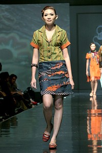 Dina Midiani Simply Irresistible of Tapanuli. Jakarta Fashion & Food Festival 2011 at Ballroom Hotel Harris. Kelapa Gading. Jakarta. [Foto: Mohammad Abduh/Wolipop]