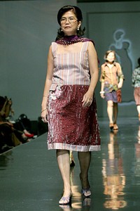 Dina Midiani Simply Irresistible of Tapanuli. Jakarta Fashion & Food Festival 2011 at Ballroom Hotel Harris. Kelapa Gading. Jakarta. [Foto: Mohammad Abduh/Wolipop]