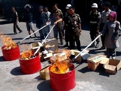 Pemusnahan Barang Bukti Narkoba