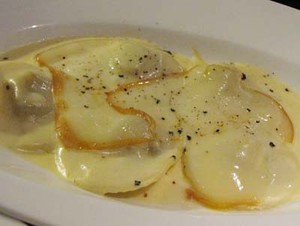 Homemade Ravioli with Goose Liver