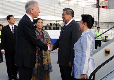 SBY Tiba di Swiss