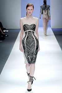 Antonio Berardi. Fall/Winter 2011. London Fashion Week FW 2011. [Photo by Chris McGrath/Getty Images for Audi Fashion Festival]