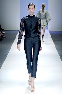 Antonio Berardi. Fall/Winter 2011. London Fashion Week FW 2011. [Photo by Chris McGrath/Getty Images for Audi Fashion Festival]