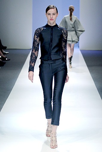 Antonio Berardi. Fall/Winter 2011. London Fashion Week FW 2011. [Photo by Chris McGrath/Getty Images for Audi Fashion Festival]