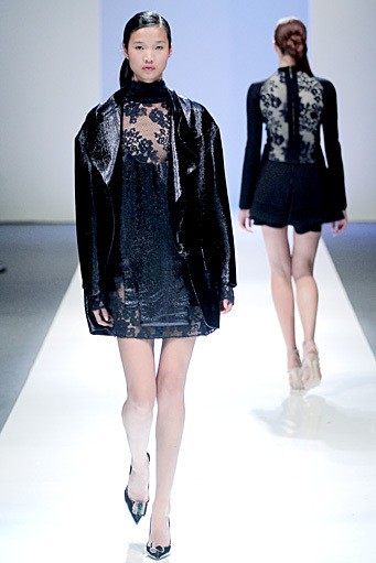 Antonio Berardi. Fall/Winter 2011. London Fashion Week FW 2011. [Photo by Chris McGrath/Getty Images for Audi Fashion Festival]