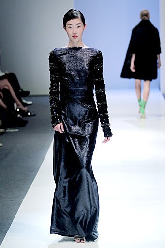 Antonio Berardi. Fall/Winter 2011. London Fashion Week FW 2011. [Photo by Chris McGrath/Getty Images for Audi Fashion Festival]