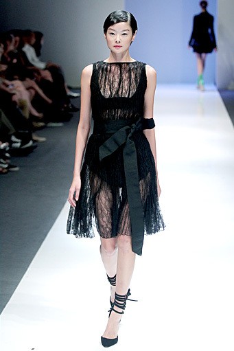 Antonio Berardi. Fall/Winter 2011. London Fashion Week FW 2011. [Photo by Chris McGrath/Getty Images for Audi Fashion Festival]