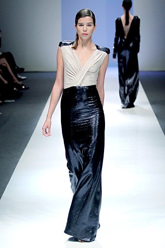 Antonio Berardi. Fall/Winter 2011. London Fashion Week FW 2011. [Photo by Chris McGrath/Getty Images for Audi Fashion Festival]