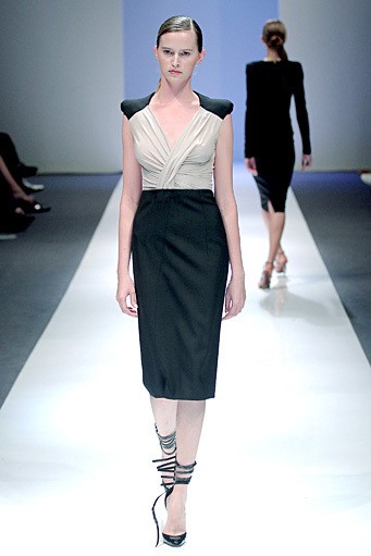 Antonio Berardi. Fall/Winter 2011. London Fashion Week FW 2011. [Photo by Chris McGrath/Getty Images for Audi Fashion Festival]