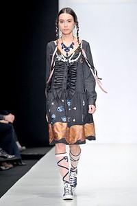 Elena Souproun, Fall/Winter 2011. New York Fashion Week 2011. [Foto: Pascal Le Segretain/Getty Images]